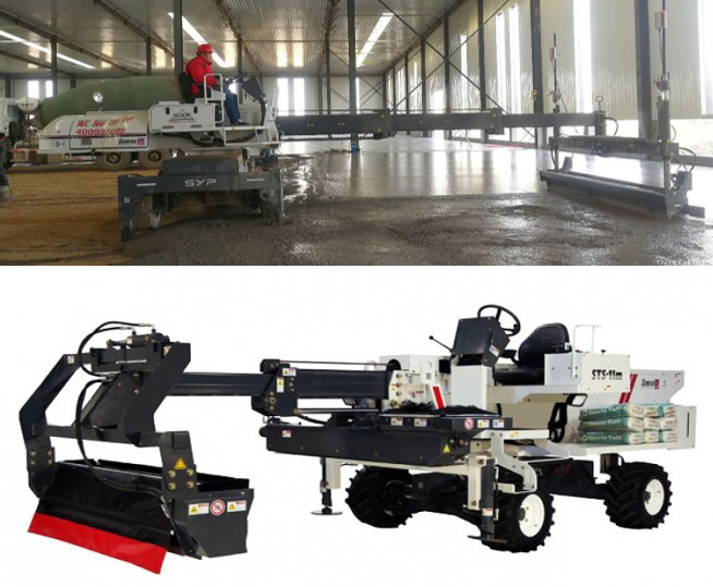 整平机和撒料机